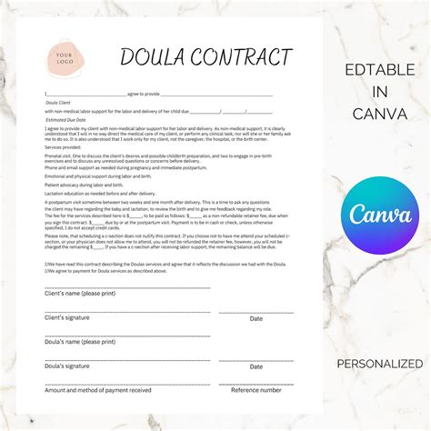 Enbirth Doula Contract Template