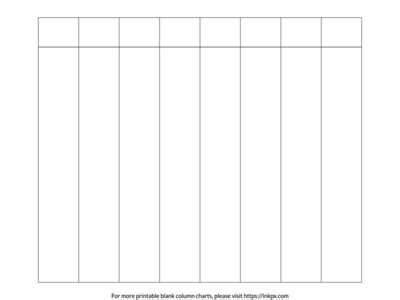 Enblank 8 Column Chart Template