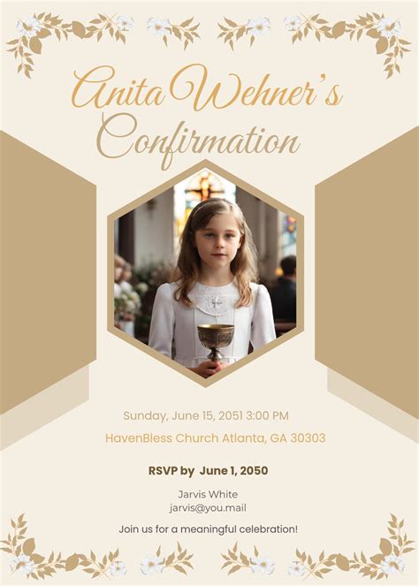 Enblank Confirmation Invitation Template