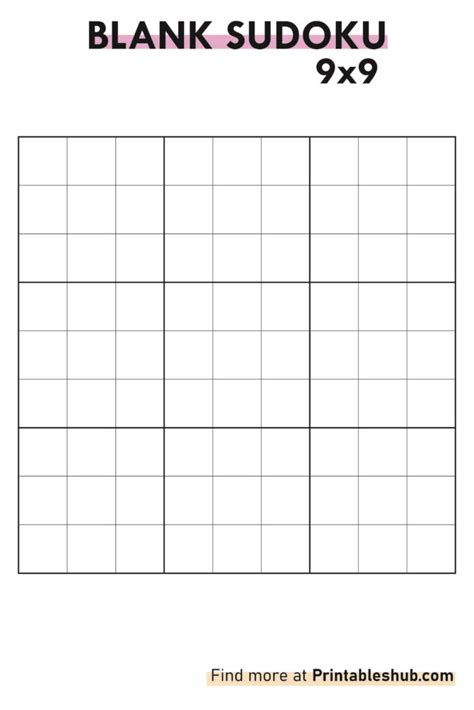 Enblank Sudoku Template
