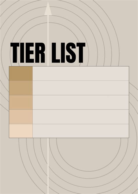 Enblank Tier List Template