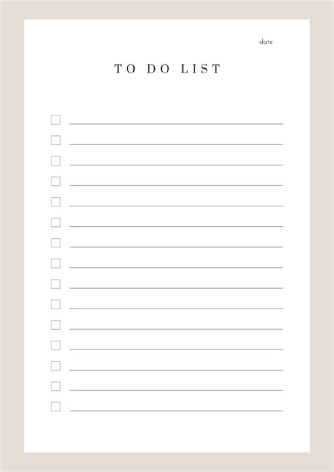 Enblank To Do List Template