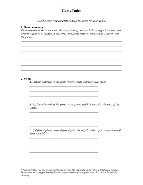 Enboard Game Instruction Template