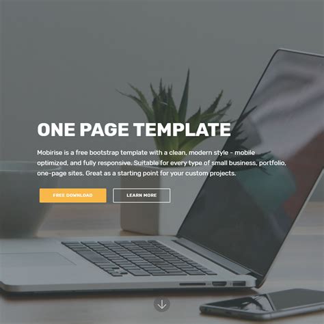 Enbootstrap Template Single Page