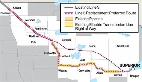 Enbridge Line 3 Replacement Map State Approves Pipeline
