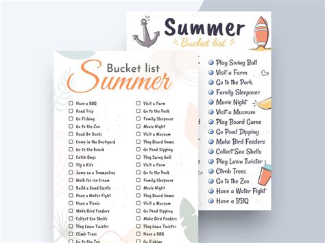 Enbucket List Template Google Docs