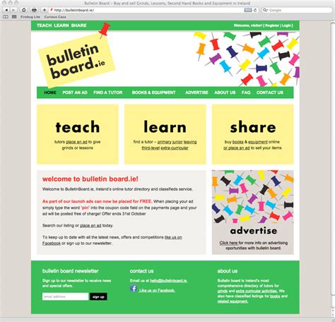 Enbulletin Board Website Template