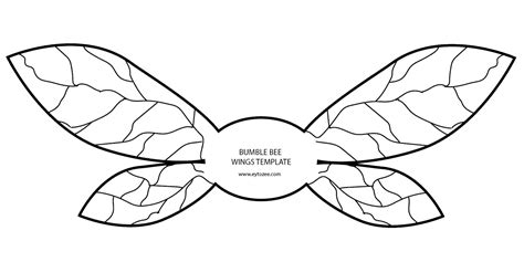 Enbumble Bee Wings Template