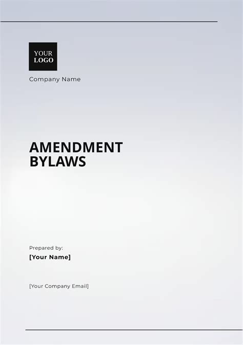 Enbylaw Amendment Template