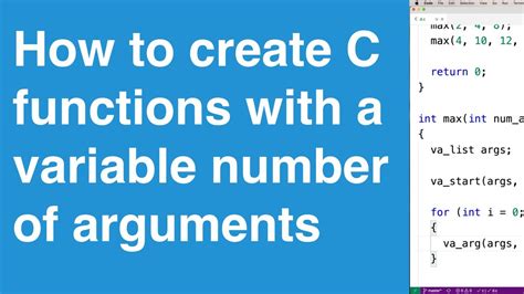 Enc Template Variable Number Of Arguments