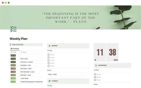 Encalendar Notion Template