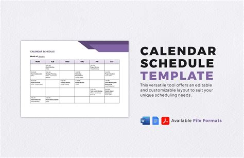 Encalendar Template Google Doc