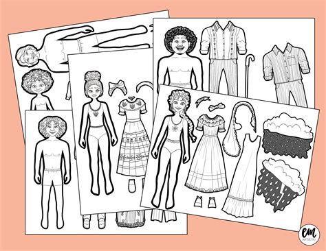 Encanto Paper Dolls Printable: A Fun Way To Keep Your Kids Entertained!