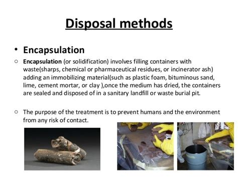 Encapsulation Method Of Waste Disposal