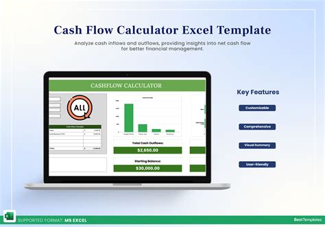 Encash Flow Calculator Excel Template