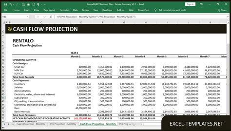 Encash Projection Excel Template