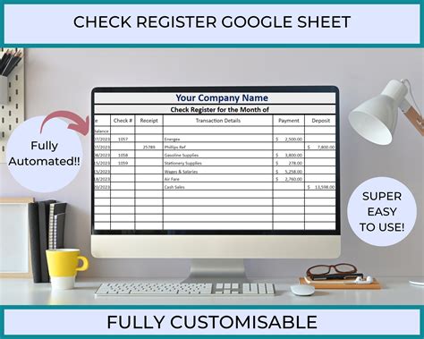 Encheckbook Register Template Google Sheets