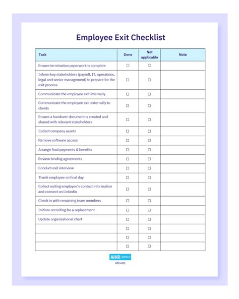 Enchecklist Doc Template