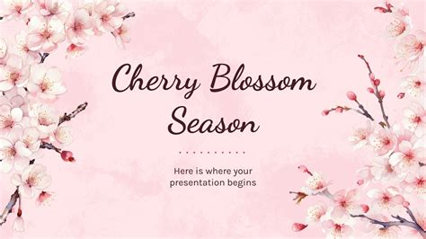 Encherry Blossom Ppt Template
