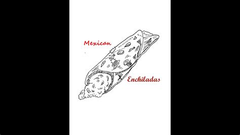 Enchiladas Easy Drawing