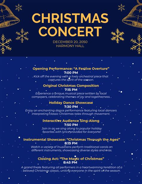 Enchristmas Concert Program Template