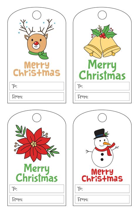 Enchristmas Gift Label Template