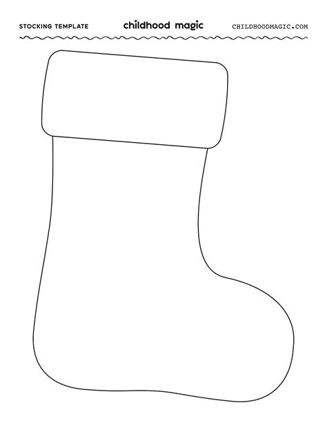 Enchristmas Stocking Template Printable