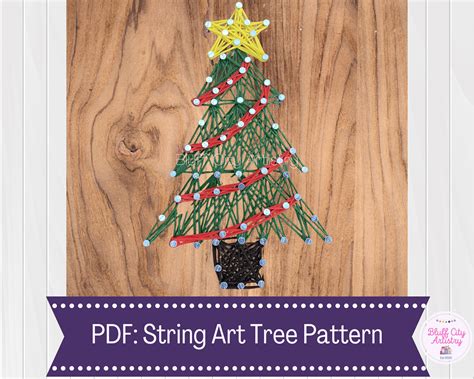 Enchristmas Tree String Art Template