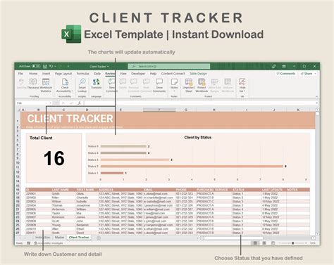 Enclient List Spreadsheet Template