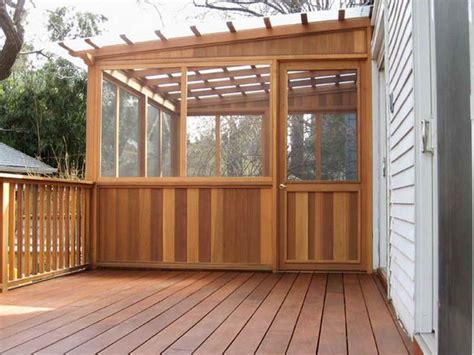 Enclosing A Back Deck