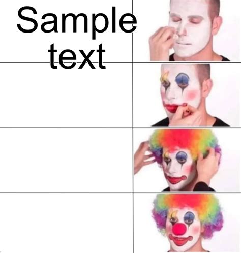 Enclown Makeup Meme Template