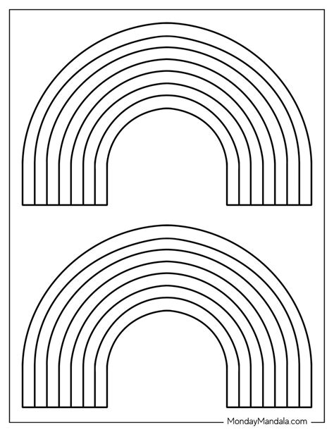 Encolored Rainbow Template