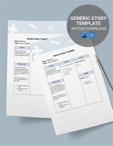 Encompensation Study Template