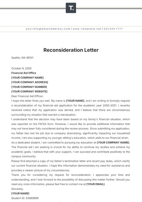 Enconcern Letter Template