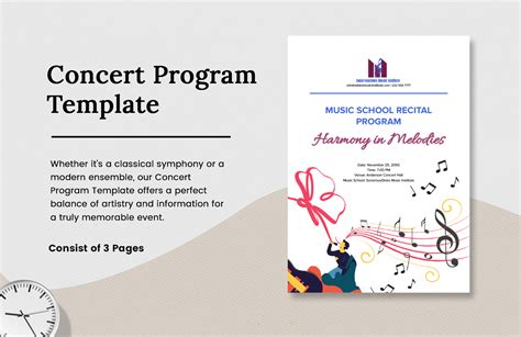 Enconcert Program Template Google Docs