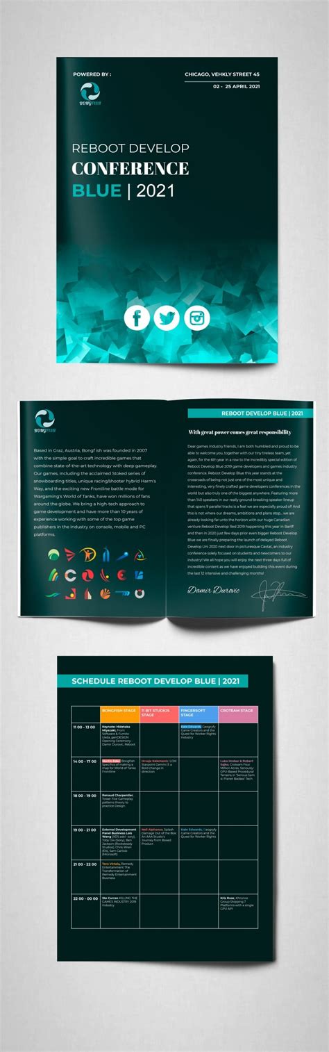 Enconference Program Booklet Template