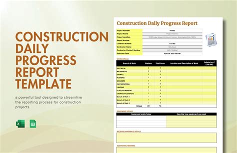 Enconstruction Work In Progress Report Template