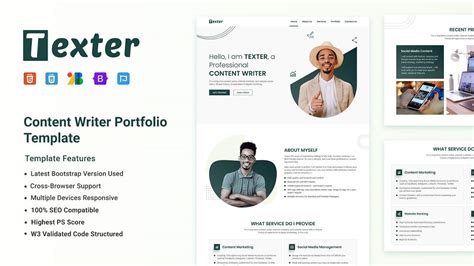 Encontent Writer Portfolio Template