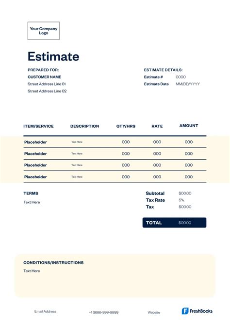 Encontractor Estimate Template Excel