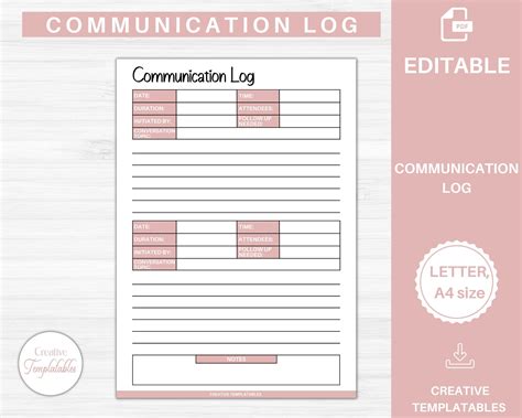 Enconversation Log Template