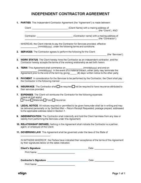 Encopywriting Contract Template