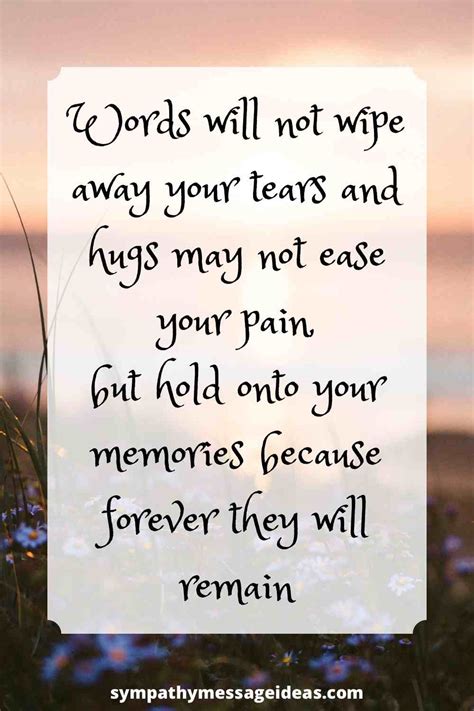 encouraging words for someone who lost a family member