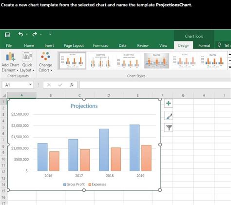 Encreate A New Chart Template From The Selected Chart