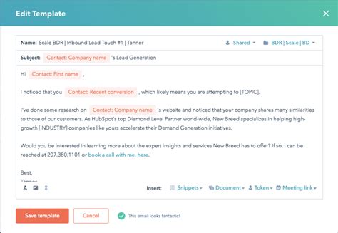 Encreate Email Template In Hubspot