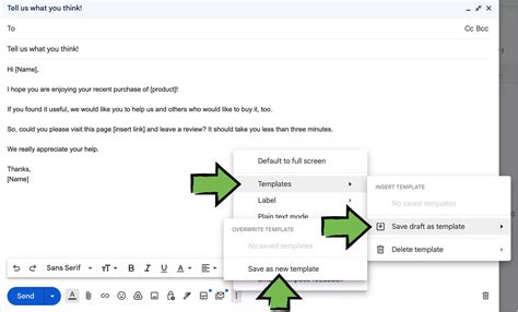 Encreating An Email Template In Gmail