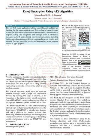 encryption journal article