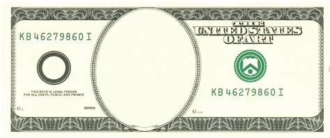 Encustomizable Blank Dollar Bill Template