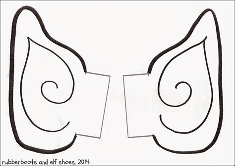 Encut Out Elf Ears Template Printable