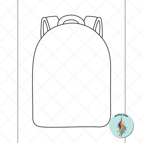 Encut Out Printable Backpack Template