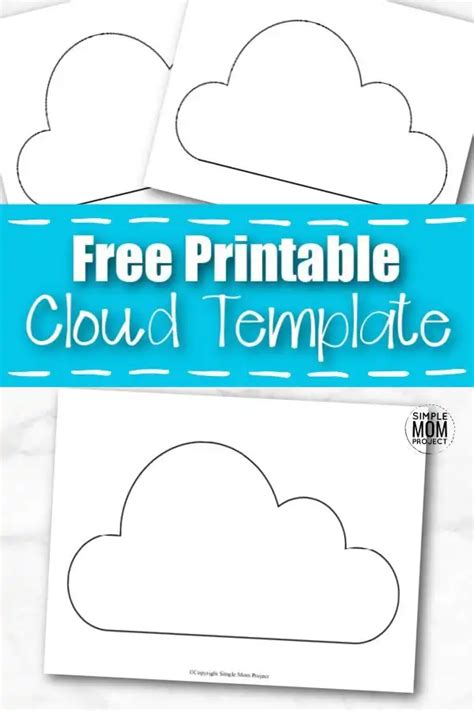 Encut Out Printable Cloud Template